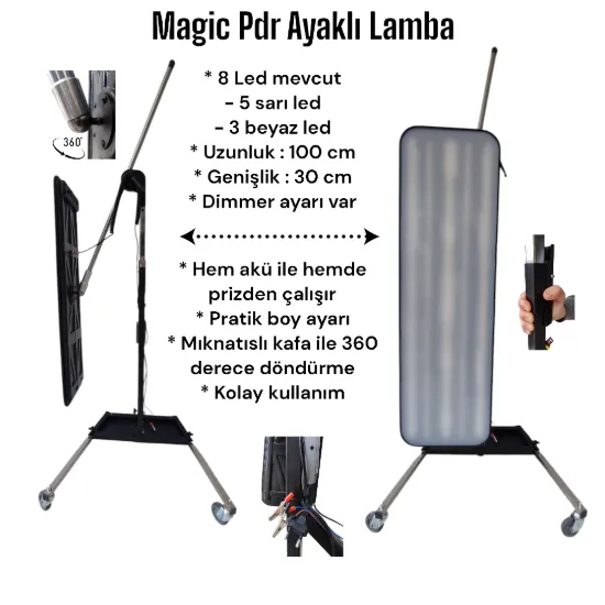 Magic 10 Ledli Oval Ayaklı Pdr Lamba resmi
